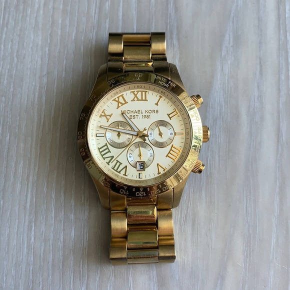 Gold Michael Kors Watch main image 4
